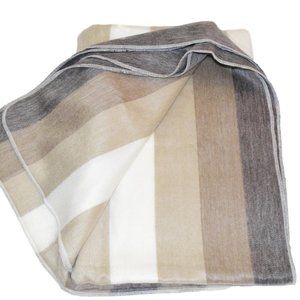 Handmade Alpaca blanket - Shades Of Coconut